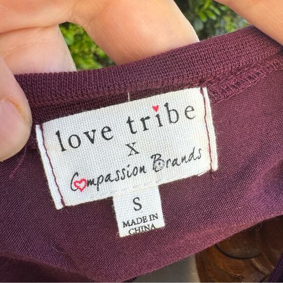 Love Tribe Skull Choose Love Graphic T-Shirt Women's size Small - Picture 2 of 10